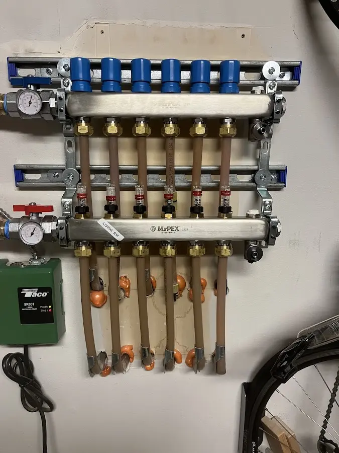 Plumber performing Gas Leak Detection at a residential property in Steger